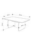 Pietra Modern Coffee Table, Engineered Wood, 100x60x41.8 cm, Minimalist Space Saving Rectangular Shape Design for Living Room (Travertine Beige) - 5