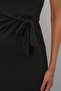 Women's Short Sleeve Long Dress 2621 - Black - 5