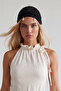 Women's Dark Black Sea Shell Sequin Embroidered Beret Alc-X15549 - 2