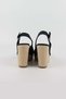Women's Navy Blue Sandals-39 - Cream - 6