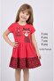 100% Cotton Girl's Red Leopard Patterned Dress |   Summer Comfort Series for Ages 5-8 - 6