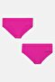Women 2 Pack Brand Logo Seamless Hipster Panties, Deep Orchid