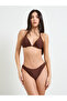 Pack of 4 - Textured Front Tie Ruffle Detail Top, Short Tie Sarong, Tie Bikini and Brief Set - 4