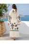 100% Cotton Premium Muslin Bathrobe - Standard Size Beach Robe - 3