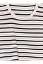 Lcw Everyday Ecru U-Neck Striped Women's Knitwear Undershirt - 2