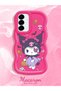 Samsung Galaxy A56 Compatible Case Camera Protector Red Silicone Couple Phone Case Cartoon Pattern - 2