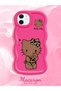 iPhone 12 Compatible Case Camera Protector Red Silicone Couple Phone Case Kitty Pattern - 2