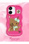 Redmi 13C Compatible Case Camera Protector Red Silicone Couple Phone Case Kitty Pattern - 2