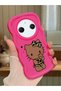Redmi A3 Pro Compatible Case Camera Protector Red Silicone Couple Phone Case Kitty Pattern