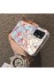 Samsung Galaxy M13 Compatible Silicone Edge Hard Back Case Couple Phone Case with Floral Pattern - 4
