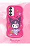 Samsung Galaxy A16 Compatible Case Camera Protector Red Silicone Couple Phone Case Cartoon Pattern - 2