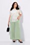 Women's High Waist Elastic Chiffon Lined Fabric Plus Size Curve Pants - 2