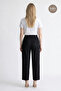 Havuç Cut Women's Pleated Fabric Trousers with Pockets - 3