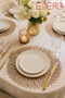 30831 Luxury Decorative Supla – Leaf Patterned Modern Tableware Presentation Coaster - 2