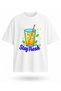 Stay Fresh Lemonade Printed Oversize Unisex T-Shirt Summer Themed Daily Casual Street Style