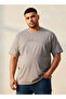 Plus Crew Neck Short Sleeves Slogan Print T-shirt