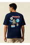 Men Regular Fit Crew Neck Short Sleeves Venezia Graphic Print T-shirt - 4