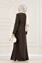 Beli Tie-Dye Detailed Bihter Dress-Brown - 4
