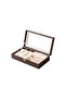 Multi-Purpose Leather Jewelry, Watch, and Glasses Organizer Box with Glass Lid - 3