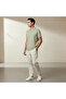Men Short Sleeve Textured Polo T-shirt - 2