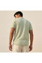 Men Short Sleeves Textured Polo T-shirt - 4