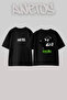 Central Cee_16 Design Printed Unisex Oversize Black Tshirt