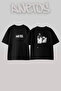 50 Cent_6 Design Printed Unisex Oversize Black Tshirt