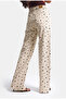 Women's Ecru Polka Dot Doris P1-7S6-69 Straight Fit High Waist Denim Jeans - 4