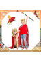 (eb375 Size M-130cm)3 Pcs Halloween Prince Costume for Kids King Crown Robe and Scepter Prince Costume for Boys King Cosplay - 6