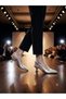 Women's Short Block Heeled Shoes with Side Buckle New Season Heeled Shoes Heel 4 cm - 2
