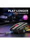 Rechargeable Wireless Gaming Mouse - Silent Click, Colorful RGB Light, Dual Mode (Bluetooth 5.1 + USB 2.4G), 25Hrs Battery, Ergonomic Design, Adjustable DPI (3200), for PC, Laptop, Mac, iOS & Android - 3