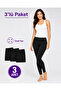 |   Women's Winter Cotton Lined Super 3-Piece Thermal Leggings Black (3 Pieces) - 8