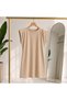 Women's Crew Neck Zero Sleeve Padded Mini Dress - 4