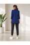 Women's Shawl Collar Cuffed Blazer Jacket - with Different Color Options - 4