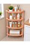 4 Tier Plastic Corner Storage Rack- Space Saving Multi-Purpose Organizer Shelf with Ventilated Shelves for Bathroom, Kitchen, Bedroom & Living Room – Easy Tool-Free Assembly - 4