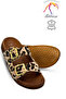 Double Buckle Women's Slippers - Comfortable and Flexible Sole with Adjustable Straps Women's Slippers Leopard Yellow - 6
