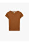 Crew Neck Short Sleeve Ribbed T-Shirt - 3