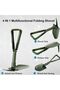 Collapsible Shovel, Heavy Duty Foldable Shovel, Camping Shovel and Pickax, Military Entrenching Tool for Gardening, Camping, Mud&Snow, Off Road, Portable Car Emergency kit - 4