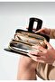 Women's Clip Closure Design Quality Hand and Shoulder Bag - 4