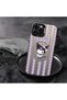 iPhone 17 Compatible Silicone Edge Hard Back Case Couple Phone Case Cartoon Pattern - 6