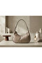 Genuine Leather Women's Baguette Bag with Long Detachable Strap (28 cm X 15 cm) - 2