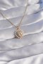 316L Steel Chain Gold Color Pearl and Zircon Stone Heart Design Necklace