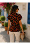 Brave Touch |   Women's Leopard Patterned Stylish Blouse - 2