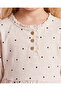 Girls Off White Polka Dot Sweat Dress - 7