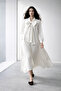 Flora |   Bow Detailed Maxi Design Dress White - 2