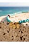 Natural Stone Necklace with Turquoise Beads, Carnelian & Spiral Charm - 4