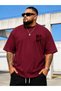 Men's Large Size Oversize Never Give up Printed T-Shirt 100% Cotton Streetwear Back Print T-Shirt - 2