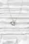316L Steel Chain Silver Color Openable Clover Model Women's Necklace - 3