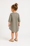 100% Cotton Asymmetrical Girls' Combed Cotton Dress 4137 - 3