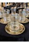 12 Piece Gold Crystal Tea Cup Set for 6 People - 8